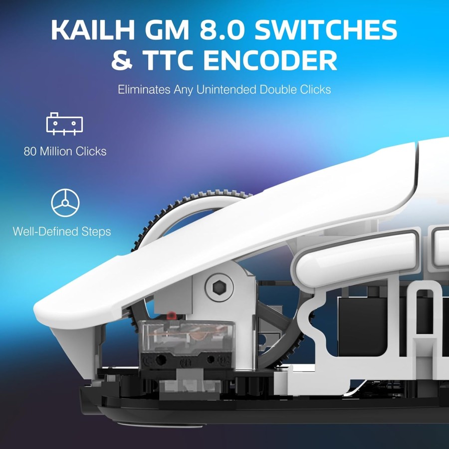 ATTACK SHARK X3 Wireless 26K DPI Gaming Mouse - White