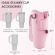 Stanley 30/40 oz Tumbler, Water Bottle Carrier Bag with Strap - Pink