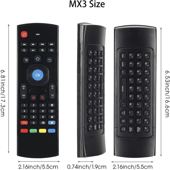 MX3 Air Mouse 2.4G Wireless Mini Keyboard Remote