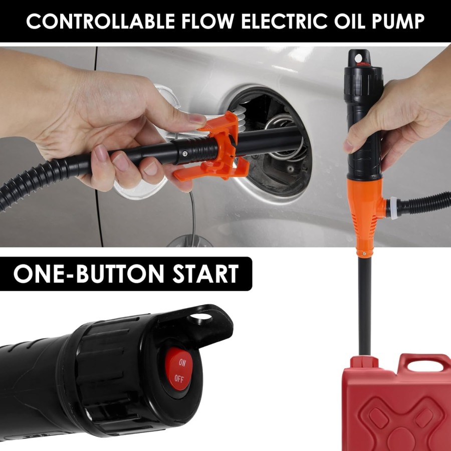  Liquid Water/Fuel Transfer Pump with Adjustable Flow - Battery Operated