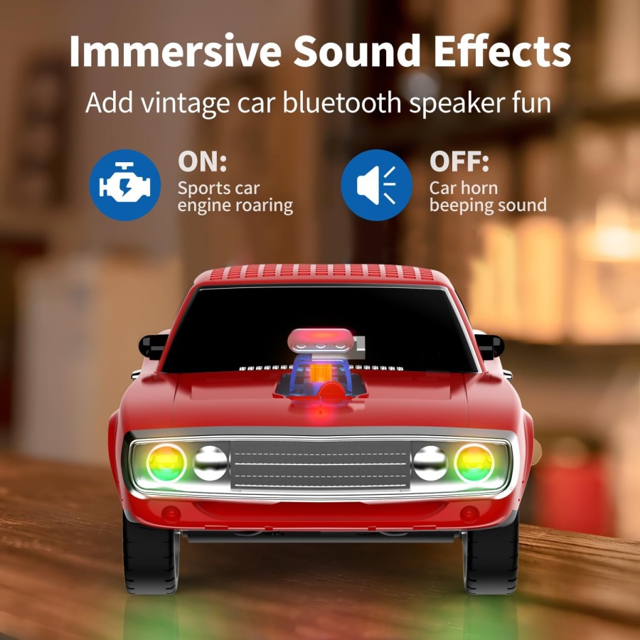  BENBOAR 1968 Retro Ride Bluetooth Car Speaker - Red