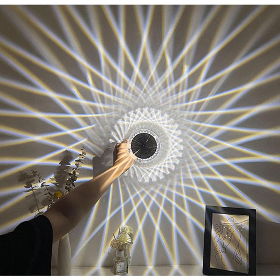 Rechargeable Crystal Diamond LED Table Lamp with Touch Remote