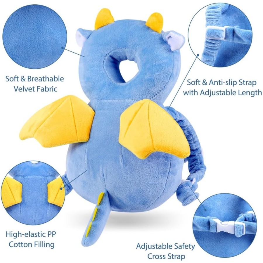 Child Head Protection Pillow - Dinosaur