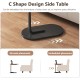 Modern C Shaped Tea Coffee Table - Black Modern C Shaped Tea Coffee Table - Black