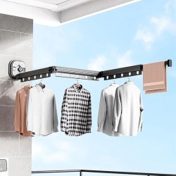 3 Fold Retractable Suction Cup Clothes Foldable Drying Rack 3 Fold Retractable Suction Cup Clothes Foldable Drying Rack