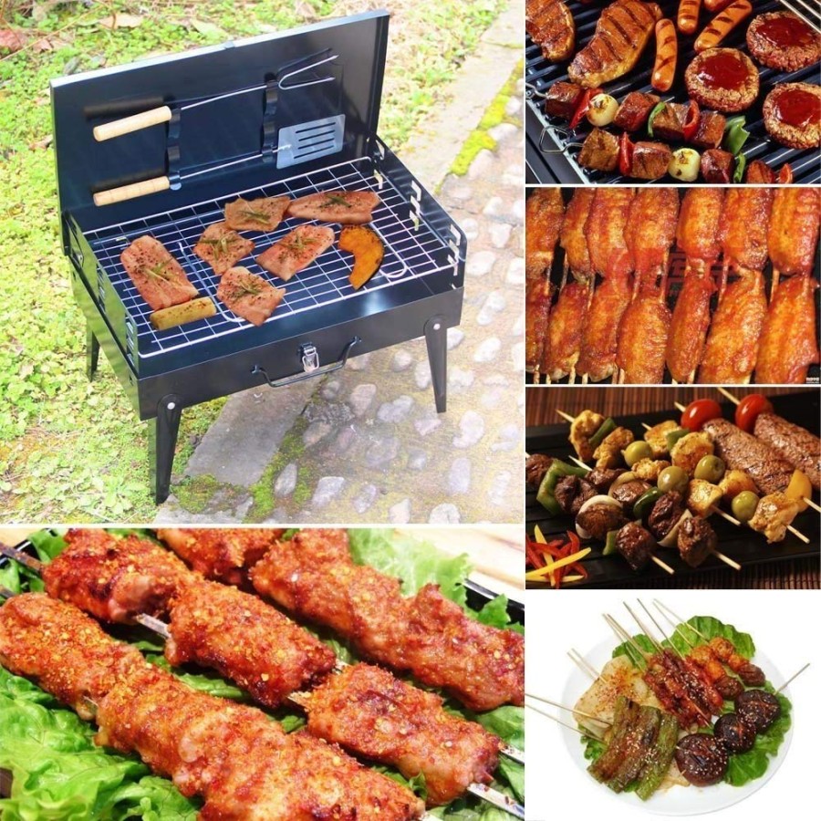  Foldable Briefcase Style Charcoal BBQ