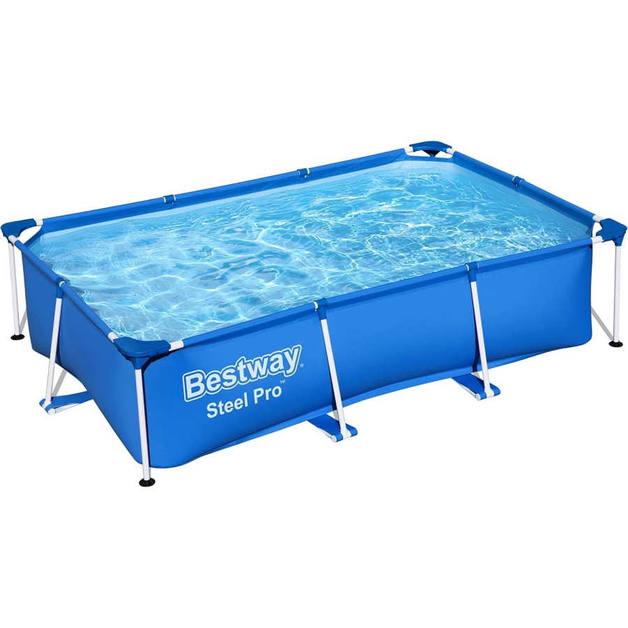 Bestway Steel Pro Rectangular Pool- 56403 (259x170x61cm) Bestway Steel Pro Rectangular Pool- 56403 (259x170x61cm)