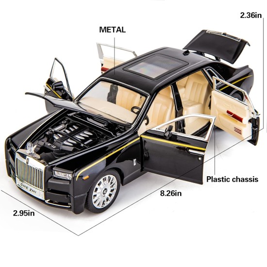 1:24 Scale Rolls-Royce Phantom Model Sport Toy Car