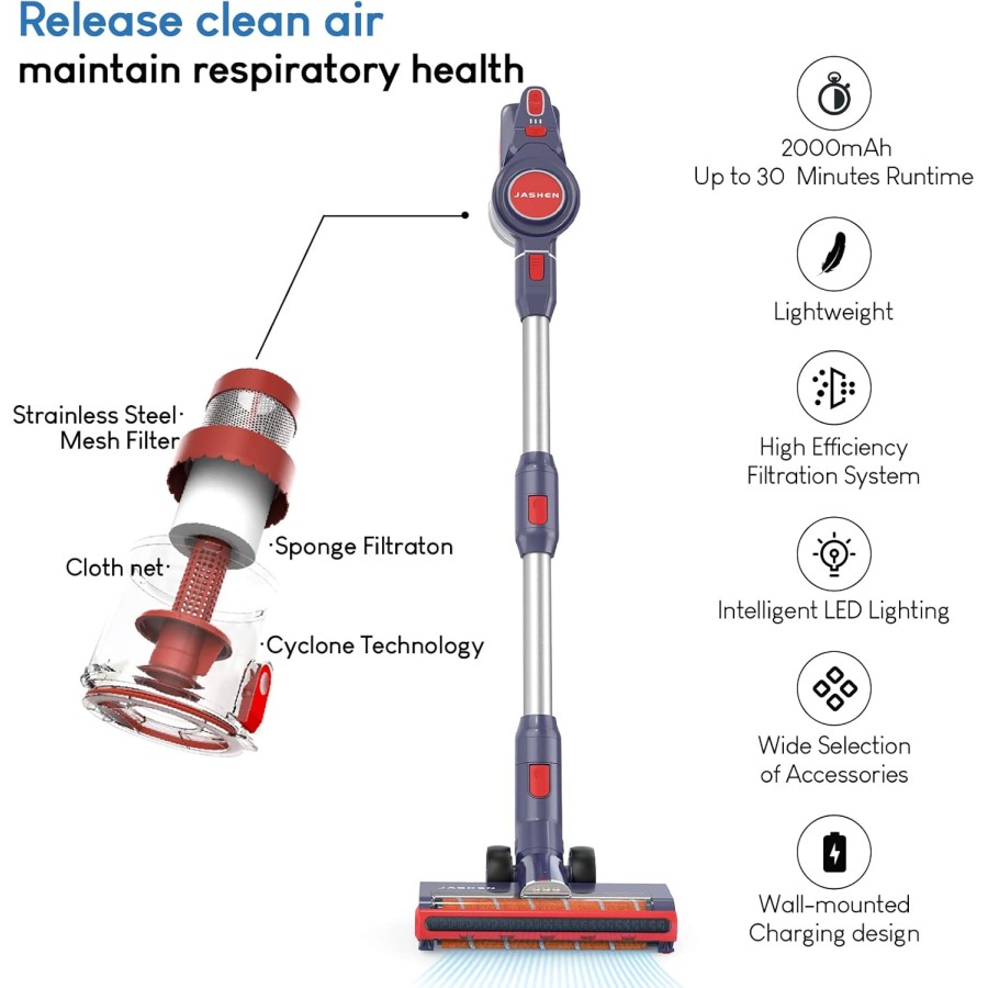 Jashen JSd18 Cordless Vacuum Cleaner 250W Jashen JSd18 Cordless Vacuum Cleaner 250W