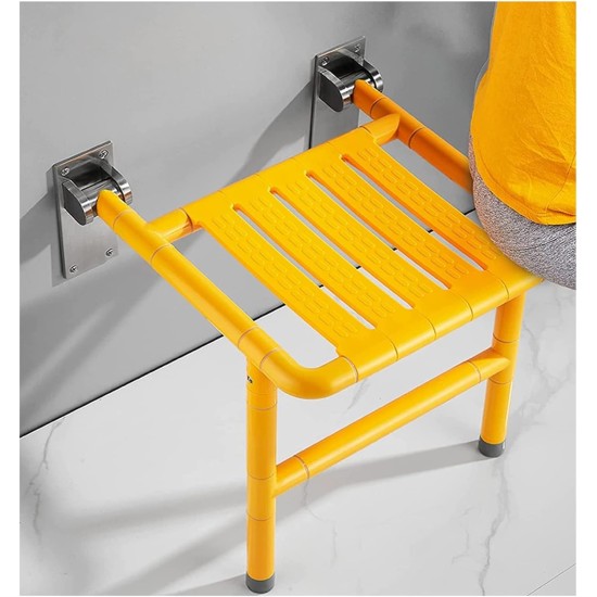 Non-Slip Folding Shower Seat with Support Foot