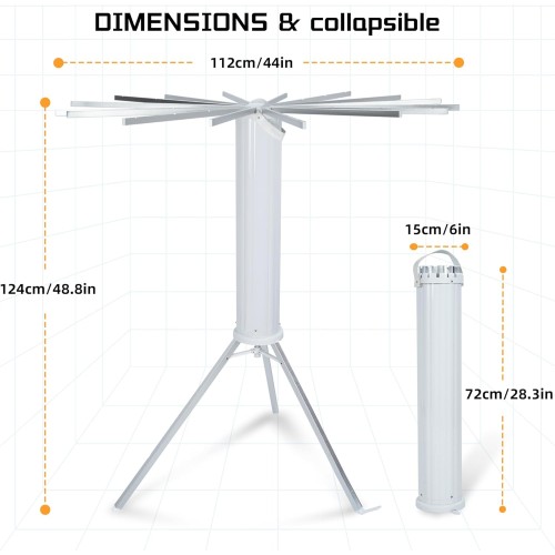 Tripod Foldable Clothes Drying Rack