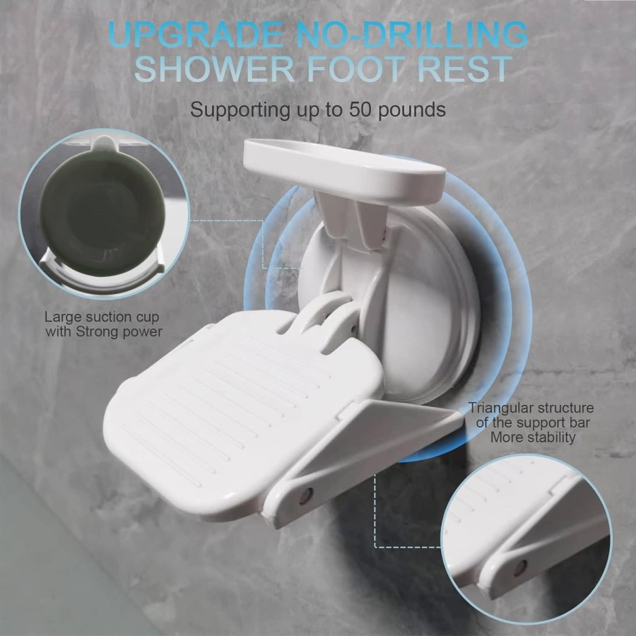 Non-Slip Bathroom Pedal Foot Rest Non-Slip Bathroom Pedal Foot Rest
