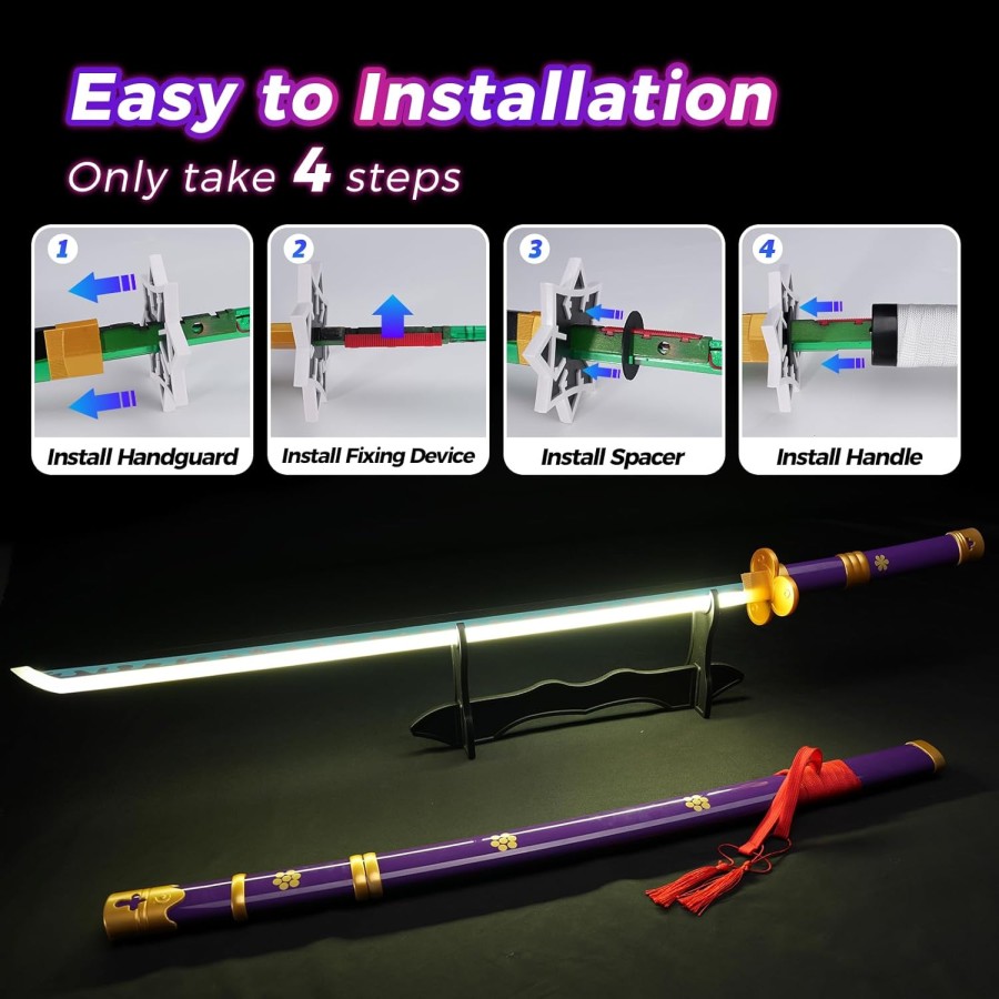 One Piece Roronoa Zoro Sword 100cm Sk9 (Led Light) Rechargeable One Piece Roronoa Zoro Sword 100cm Sk9 (Led Light) Rechargeable