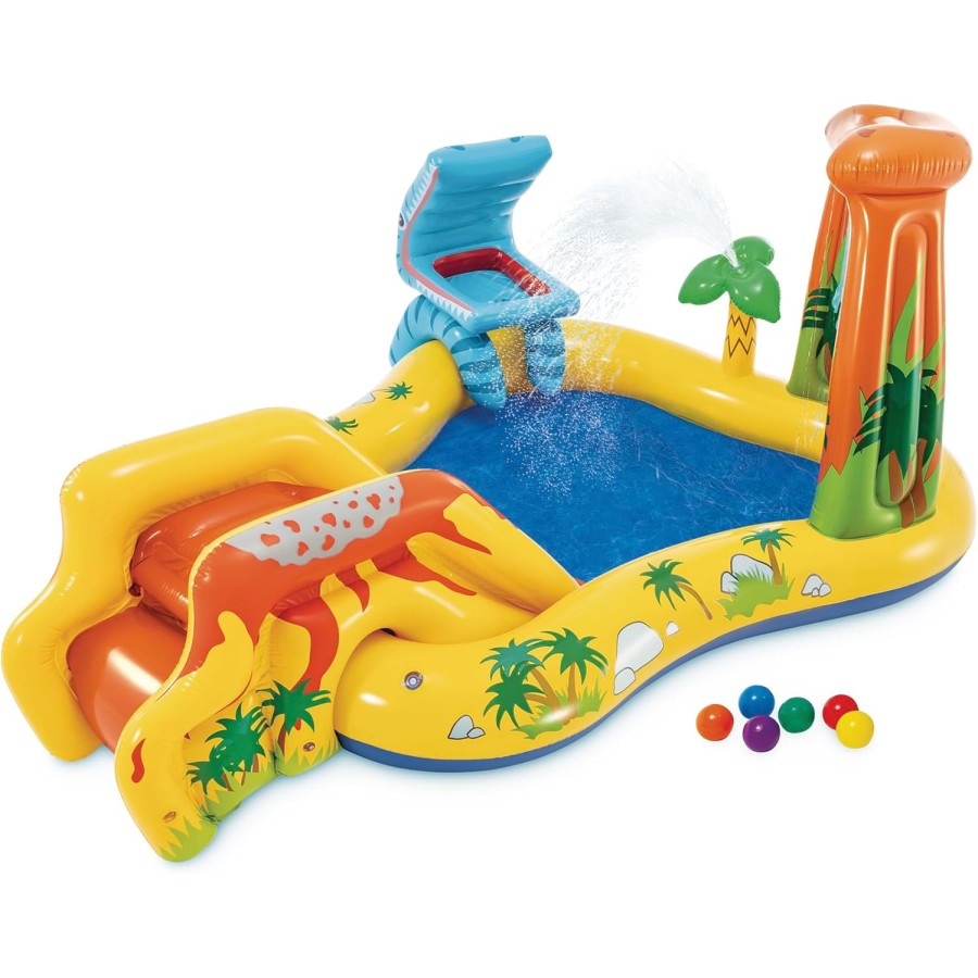 Intex Dinosaur Water Slide, Kids Backyard Fun, Inflatable Intex Dinosaur Water Slide, Kids Backyard Fun, Inflatable