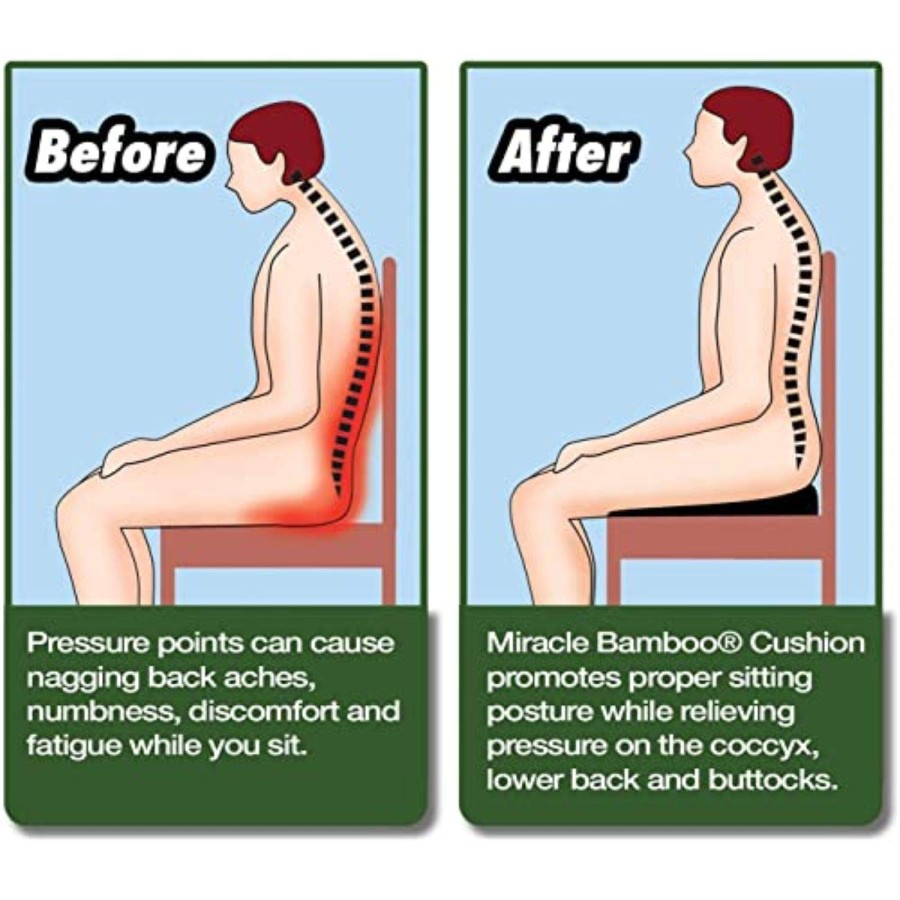 Orthopedic Bamboo Cushion Sitter for Posture Corrector Orthopedic Bamboo Cushion Sitter for Posture Corrector