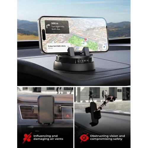 Car Phone Holder 360 Degree Rotation