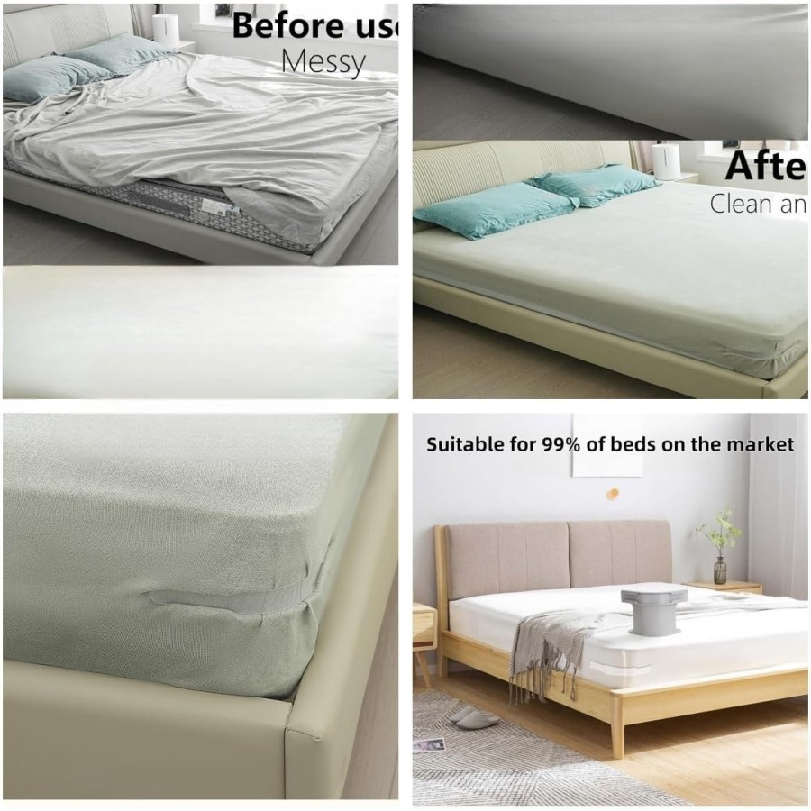 4PCS Bed Sheet Corner Holders Locking Clips