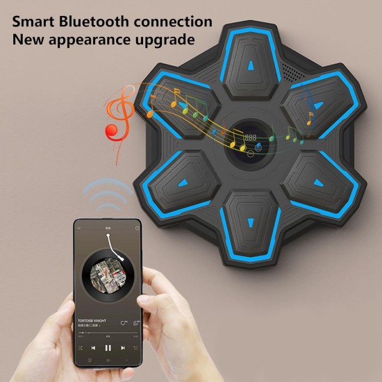 Golden Smart Wall Mounted Boxing Machine with Bluetooth