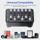 30-Port USB Charging Station for Smartphones, Tablets, and More 150W