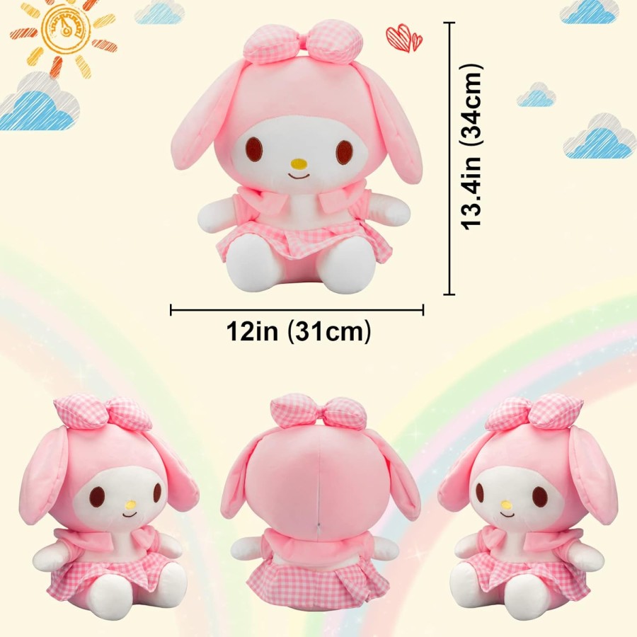  My Melody Kuromi Plush Toy 34cm
