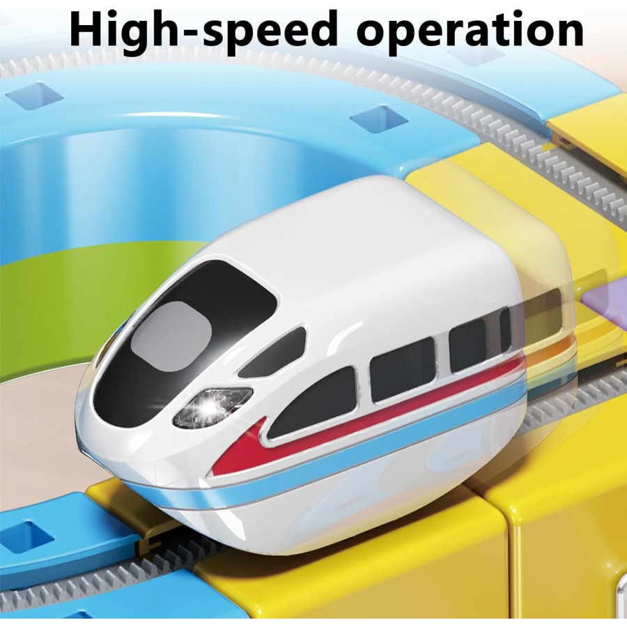 DIY Cube Track Fusion Train Set For Kids