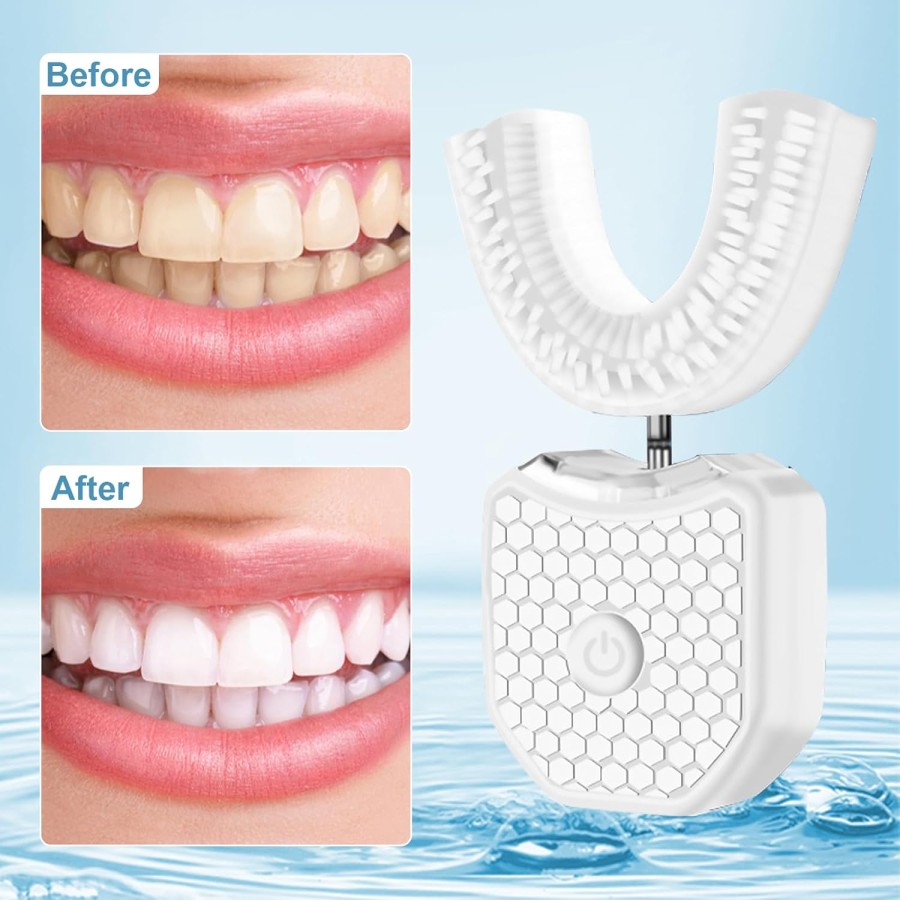  Electric Ultrasonic U Shaped Toothbrush