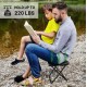 Portable Folding Camping Zipper Stool Chair - Black