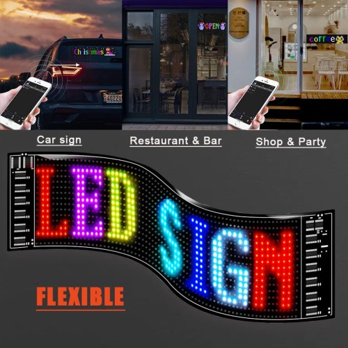 Car PIXEL LED Sign Bluetooth App Control