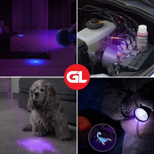 100 Led UV Flashlight