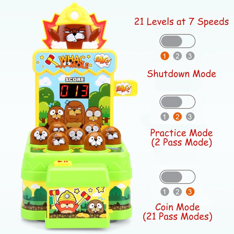 Music Knocking Mini Arcade Toy with 2 Hammer Music Knocking Mini Arcade Toy with 2 Hammer