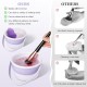 3 in 1 Silicone Makeup Brush Cleaner Bowl with Brush Drying