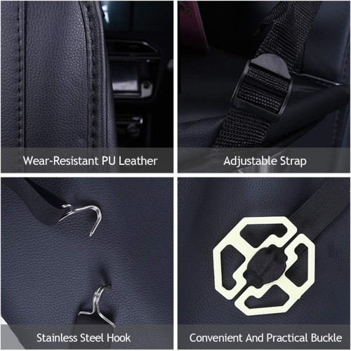 Universal Car Backseat Organizer PU Leather Multi-Pocket