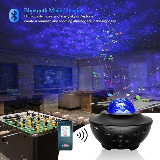 3D Gaming RGB Starry Projector Light Built in speaker with remote (Big Size)