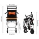 Elderly Portable Folding Wheelchair, Travel with Handbrake Elderly Portable Folding Wheelchair, Travel with Handbrake
