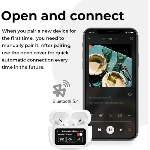 TWS A9 pro Wireless LED Touch Screen Airpods