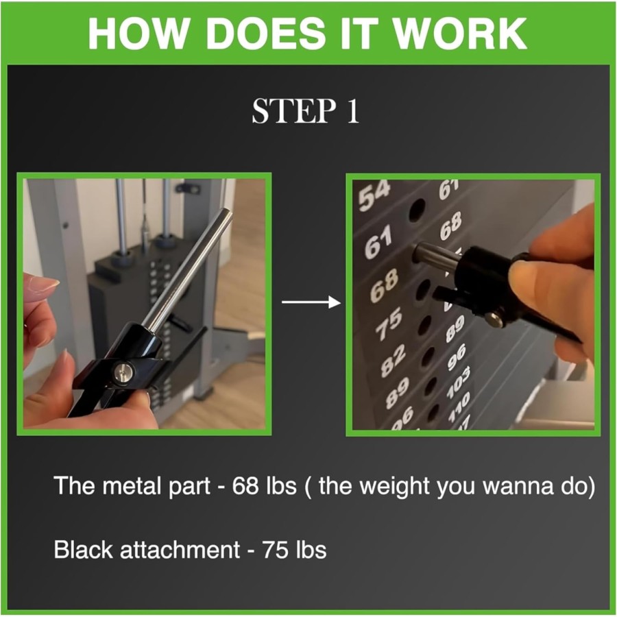 2Pcs Set Weight Loading Stack Pin for Gym