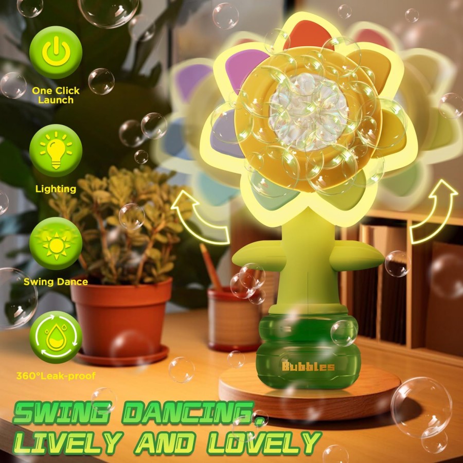 Rainbow Flower Automatic Bubble Machine Rainbow Flower Automatic Bubble Machine