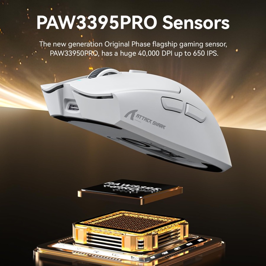 ATTACK SHARK X11 Wireless Gaming Mouse with Charging Dock 63g ATTACK SHARK X11 Wireless Gaming Mouse with Charging Dock 63g