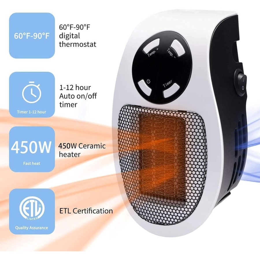 Portable Plug in  Heater 500W