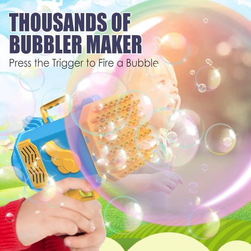 Blower Bubble Gun Machine 77holes