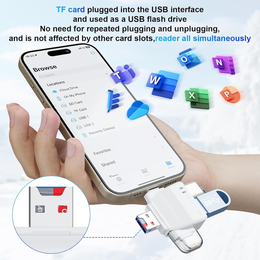 Earldom 5 in1 OTG Card Reader OT95