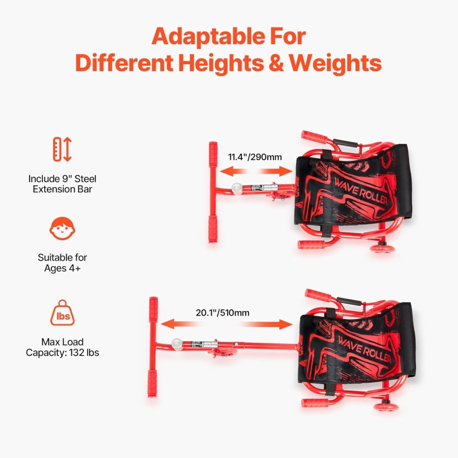 Twister Scooter Wave Roller For Kids - Red