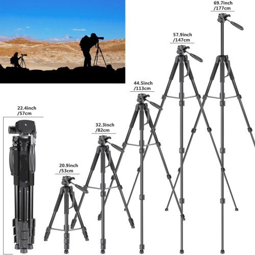 Plokama PK-9950 Portable Aluminum Alloy Camera 2-in-1 Tripod Monopod Max