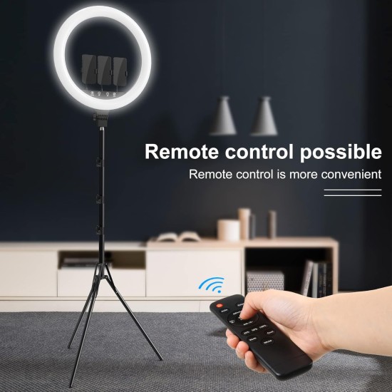 Professional Ring Fill Light 3 Bracket with Remote (LJJ-45)