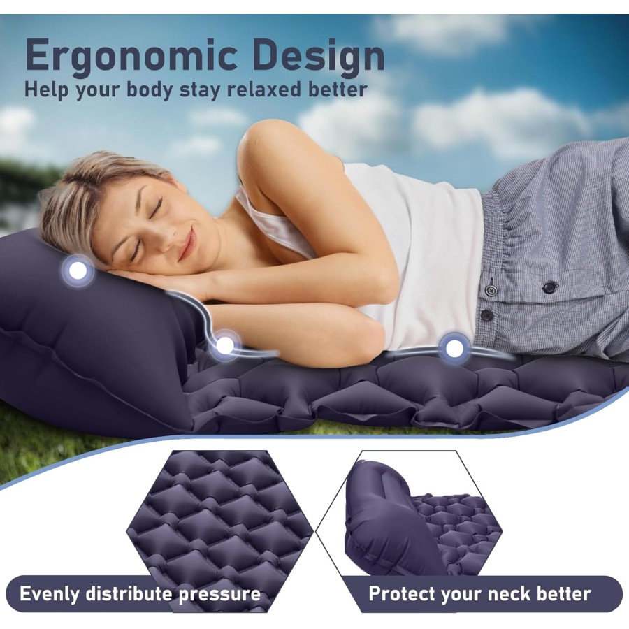 Inflating Camping Mattress Air Bed - 