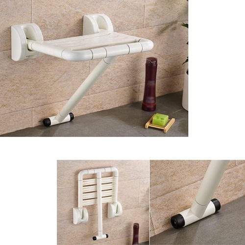 Non-Slip Folding Shower Seat with Support Foot