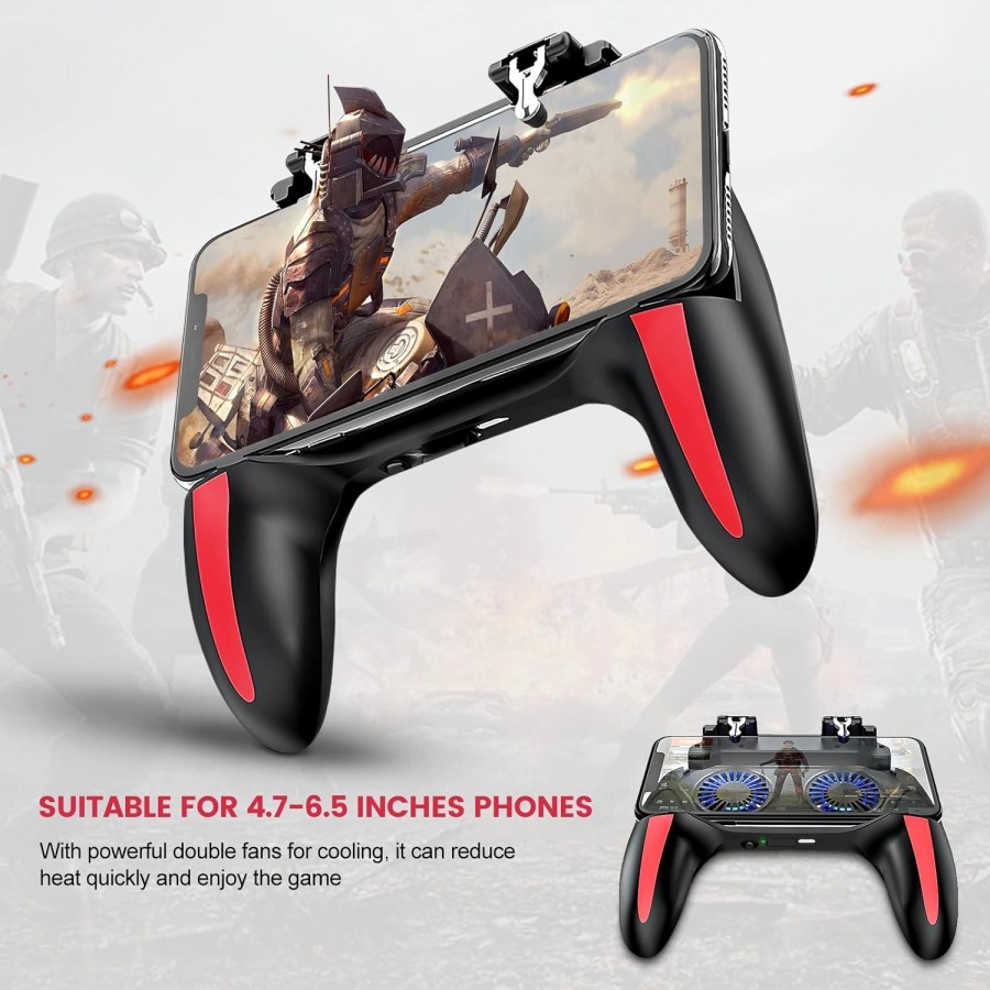 H10 Dual Cooling Fan PUBG Mobile Gamepad Controller