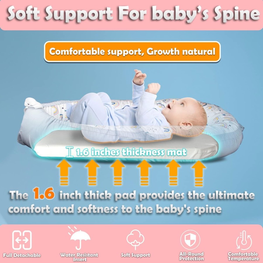 Baby Lounger Nest with Pillow – Newborn Bassinet 14528/14529