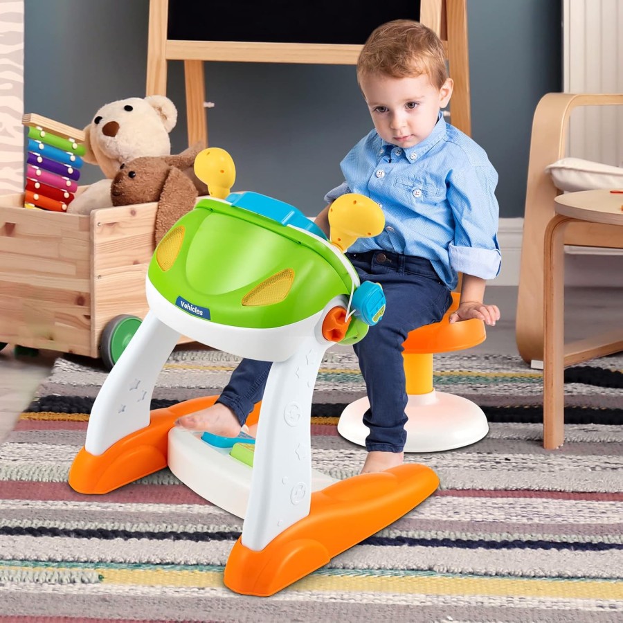 COSTWAY Kids Driving Simulator with Stool COSTWAY Kids Driving Simulator with Stool