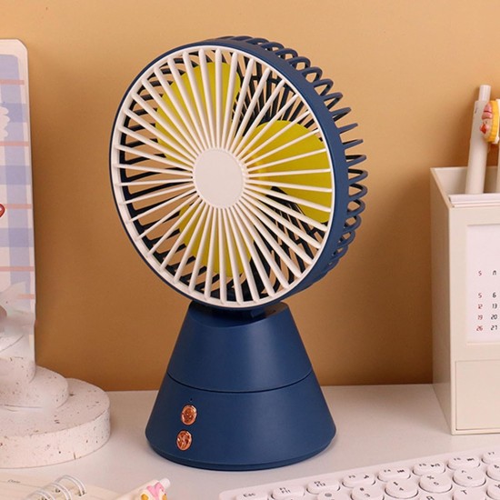 3 Speeds Oscillating Desk Fan with Light  (Summer Fan)	